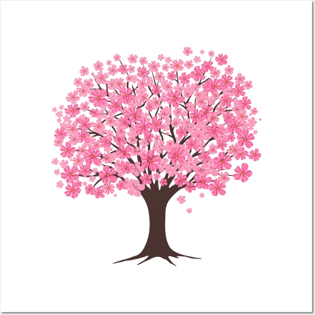 Sakura Tree Wall Art by SWON Design